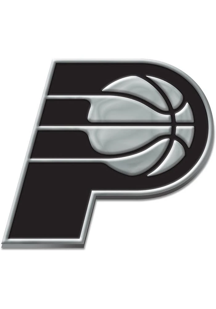 Indiana Pacers Chrome Car Emblem - Silver