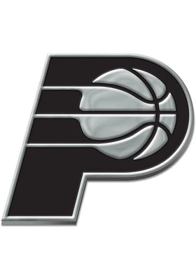 Indiana Pacers Chrome Car Emblem - Silver