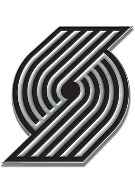 Portland Trail Blazers Chrome Car Emblem - Silver