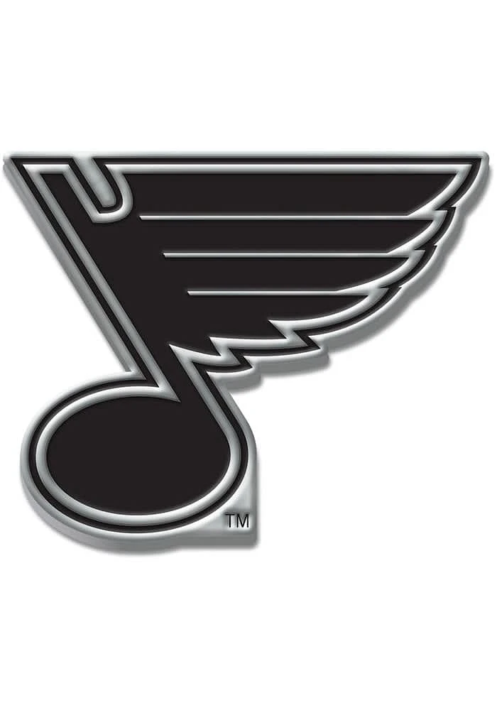 St Louis Blues Chrome Car Emblem - Silver
