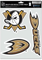 Anaheim Ducks Triple Pack Auto Decal - Black