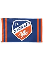 FC Cincinnati 3x5 ft Blue Silk Screen Grommet Flag