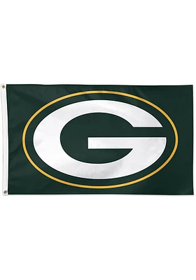 Green Bay Packers 3x5 ft Silk Screen Grommet Flag - Green