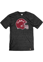 Rally Temple Owls Black Vault Helmet Short Sleeve Fashion T Shirt