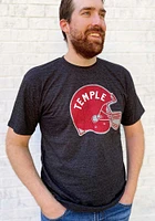 Rally Temple Owls Black Vault Helmet Short Sleeve Fashion T Shirt