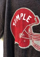 Rally Temple Owls Black Vault Helmet Short Sleeve Fashion T Shirt