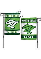 North Texas Mean Green 12x18 2 Sided Garden Flag - Green