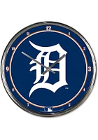 Detroit Tigers Chrome Wall Clock