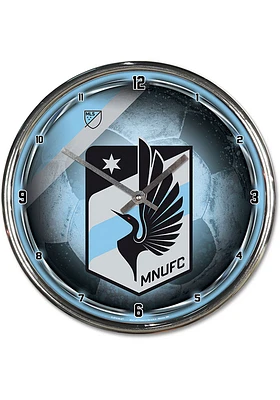 Minnesota United FC Chrome Wall Clock