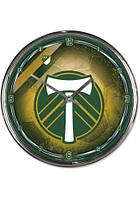 Portland Timbers Chrome Wall Clock