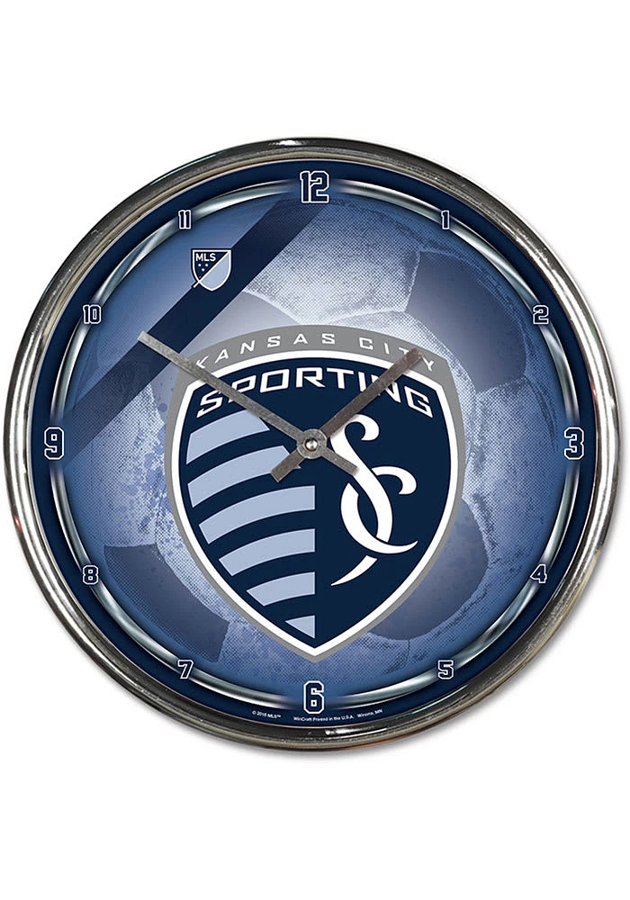 Sporting Kansas City Chrome Wall Clock