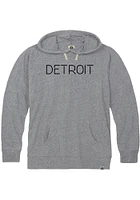 Rally Detroit Mens Grey Disconnected Long Sleeve Hoodie