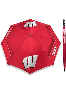 Red Wisconsin Badgers 62 Inch Golf Umbrella