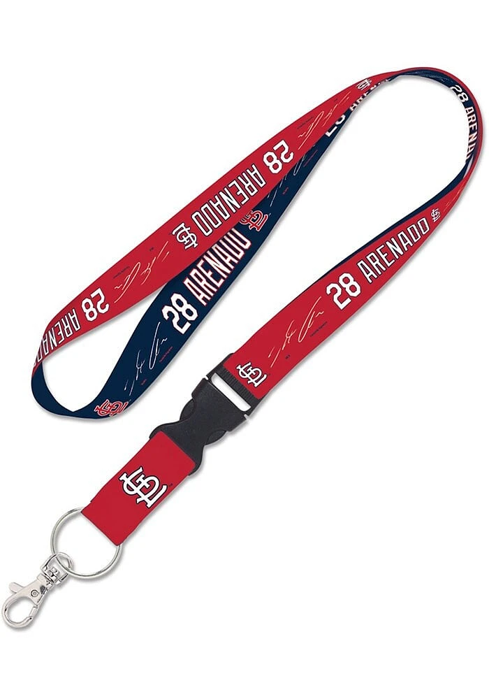 Nolan Arenado St Louis Cardinals Team Color Detachable Lanyard - Red