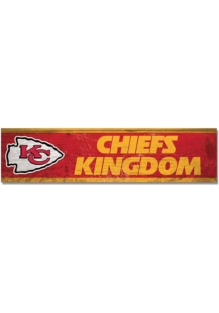Kansas City Chiefs 1.5x6 Wood Magnet