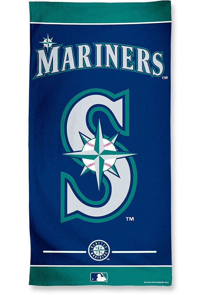 Seattle Mariners Team Color Beach Towel
