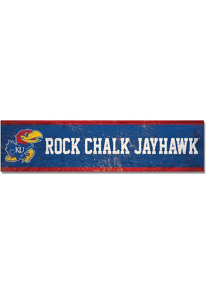 Kansas Jayhawks 1.5x6 Wood Magnet