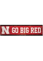 Nebraska Cornhuskers 1.5x6 Wood Magnet