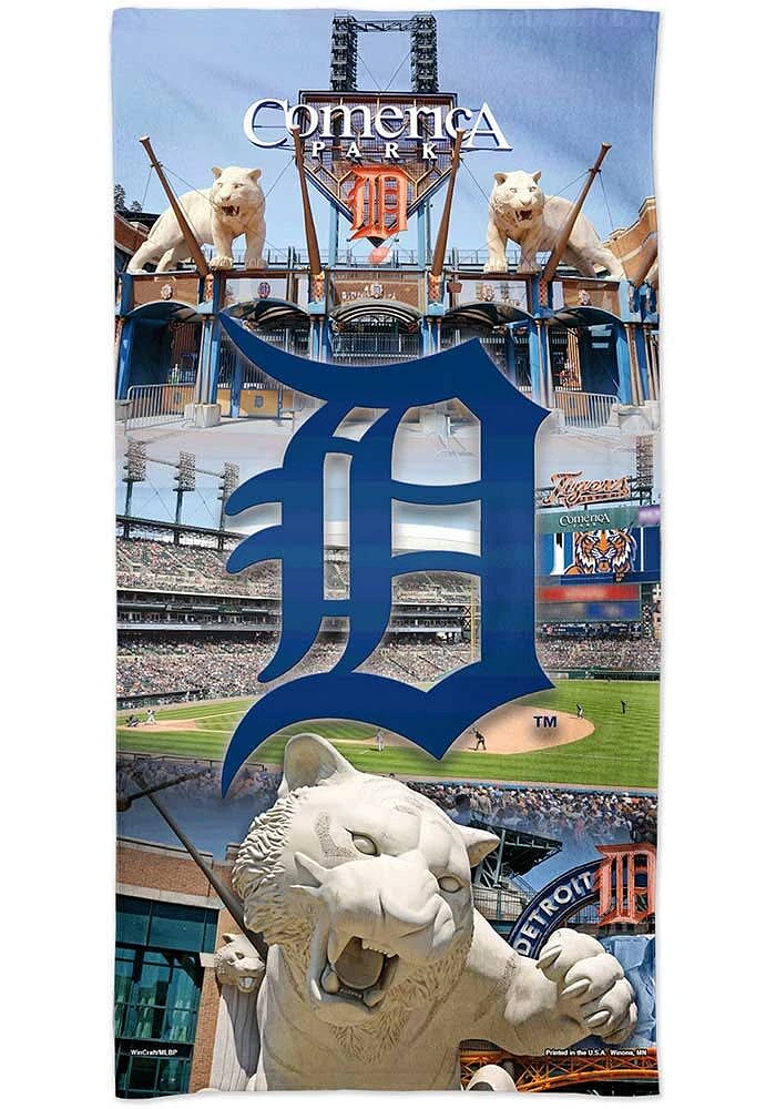Detroit Tigers Stadium Spectra Beach Towel