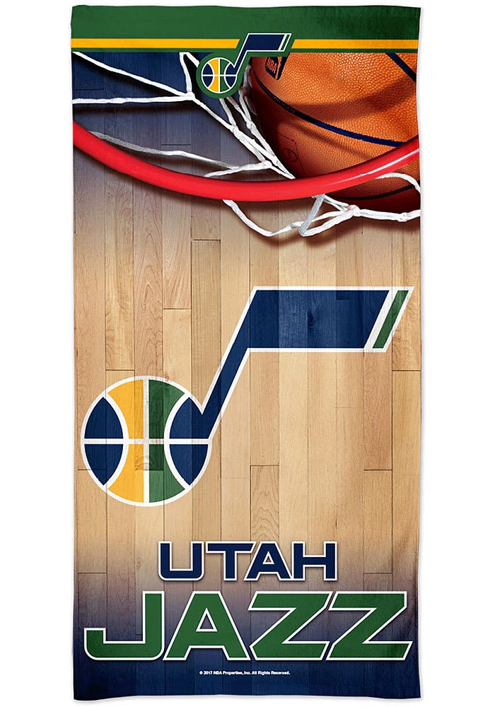 Utah Jazz Spectra Beach Towel