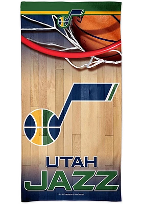 Utah Jazz Spectra Beach Towel