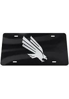 North Texas Mean Green Black Silver Logo Black Background Car Accessory License Plate