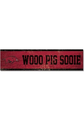 Arkansas Razorbacks 1.5x6 Wood Magnet