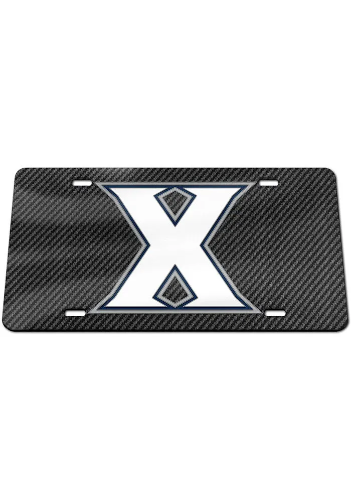 Xavier Musketeers Carbon Fiber Car Accessory License Plate