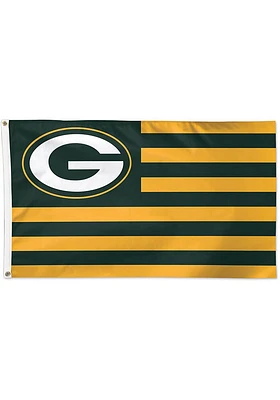Green Bay Packers 3x5 American Green Silk Screen Grommet Flag