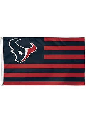 Houston Texans 3x5 American Red Silk Screen Grommet Flag
