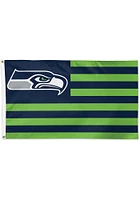 Seattle Seahawks 3x5 American Blue Silk Screen Grommet Flag