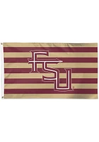 Florida State Seminoles 3x5 Striped Red Silk Screen Grommet Flag