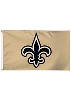 New Orleans Saints 3x5 Gold Gold Silk Screen Grommet Flag