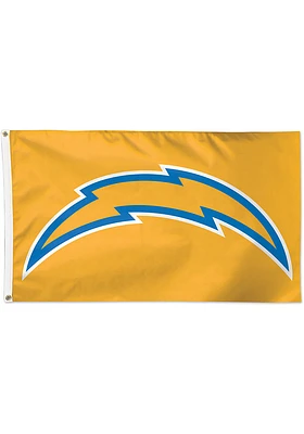 Los Angeles Chargers 3x5 Yellow Yellow Silk Screen Grommet Flag