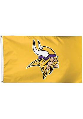 Minnesota Vikings 3x5 Yellow Yellow Silk Screen Grommet Flag