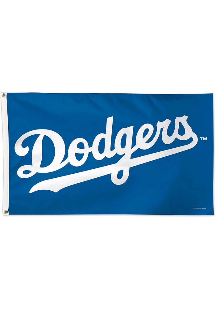 Los Angeles Dodgers 3x5 Logo Blue Silk Screen Grommet Flag