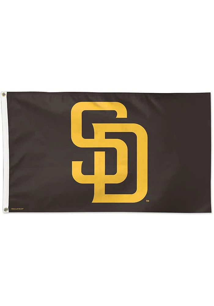 San Diego Padres 3x5 Logo Blue Silk Screen Grommet Flag