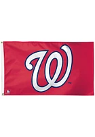 Washington Nationals 3x5 Red Silk Screen Grommet Flag
