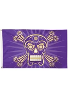 Orlando City SC 3x5 Skull Purple Silk Screen Grommet Flag