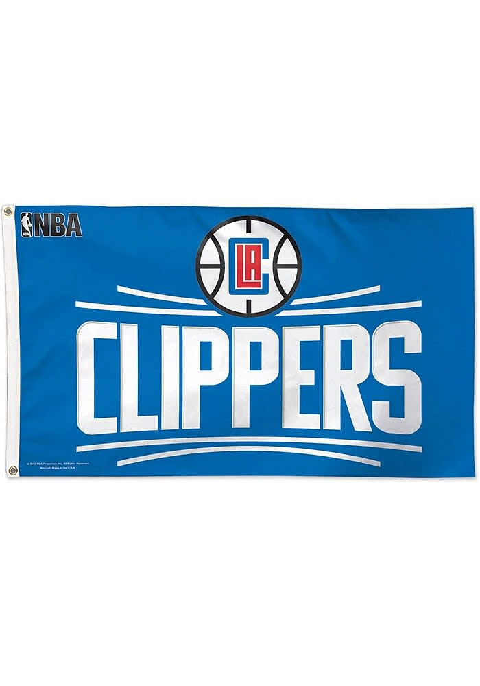 Los Angeles Clippers 3x5 Red Silk Screen Grommet Flag