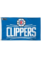 Los Angeles Clippers 3x5 Red Silk Screen Grommet Flag