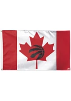 Toronto Raptors 3x5 Red Silk Screen Grommet Flag