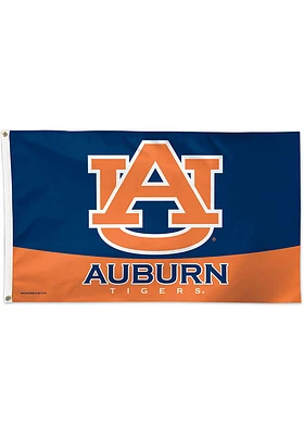 Auburn Tigers Logo 3x5 Blue Silk Screen Grommet Flag
