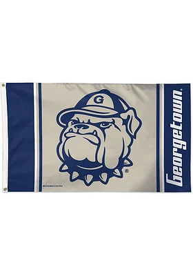 Georgetown Hoyas 3x5 Blue Silk Screen Grommet Flag - Blue