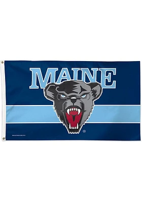 Maine Black Bears 3x5 Blue Silk Screen Grommet Flag
