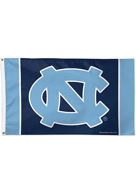 North Carolina Tar Heels 3x5 Striped Blue Silk Screen Grommet Flag
