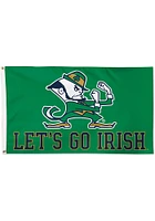 Notre Dame Fighting Irish 3x5 Design Silk Screen Grommet Flag - Blue