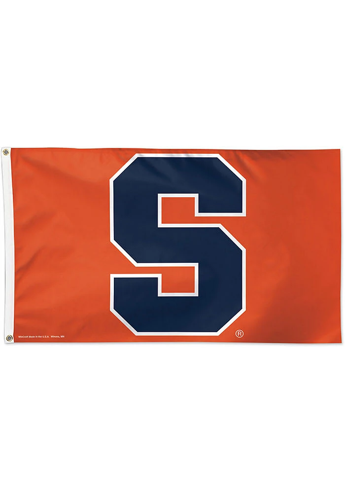 Syracuse Orange 3x5 Orange Silk Screen Grommet Flag - Orange