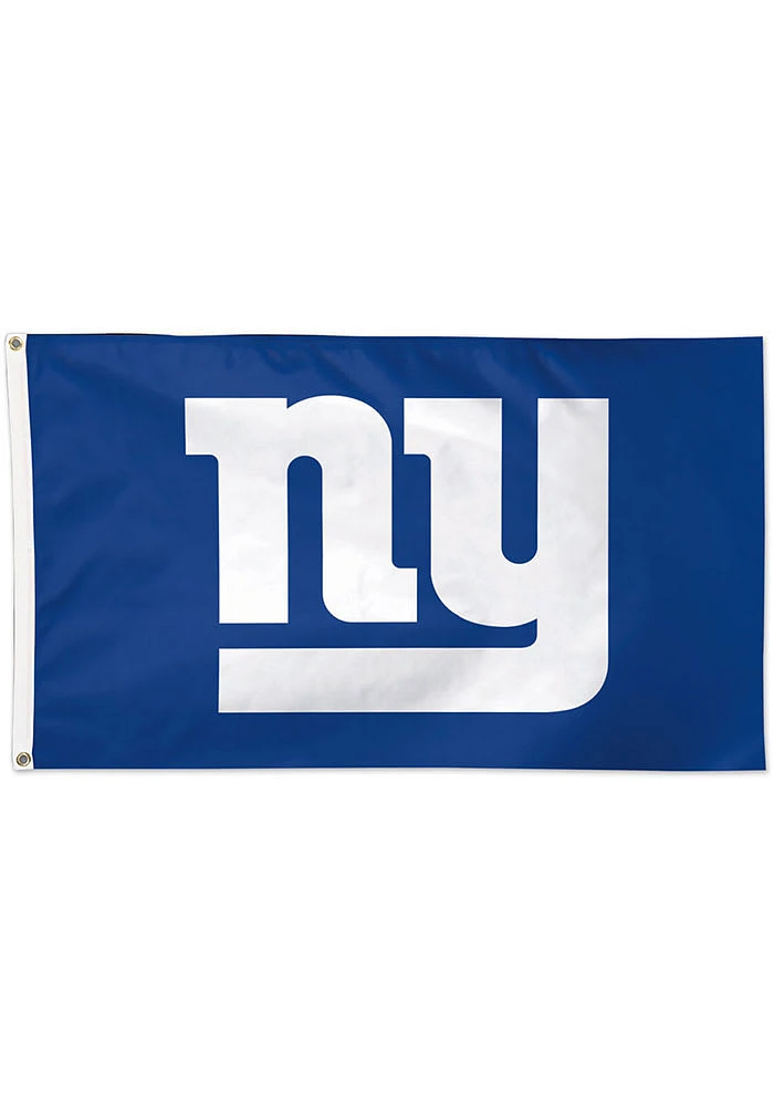 New York Giants 3x5 Blue Silk Screen Grommet Flag - Blue