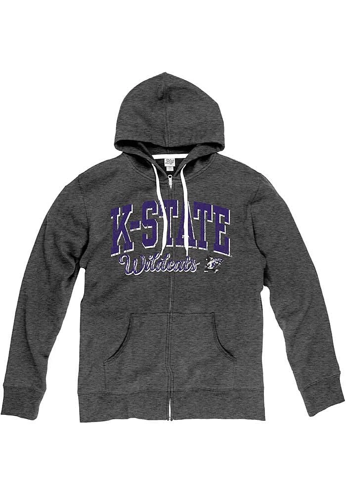 K-State Wildcats Womens Black Laguna Long Sleeve Full Zip Jacket